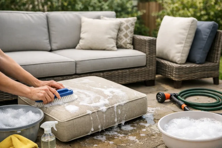 How to Clean Outdoor Cushions Right