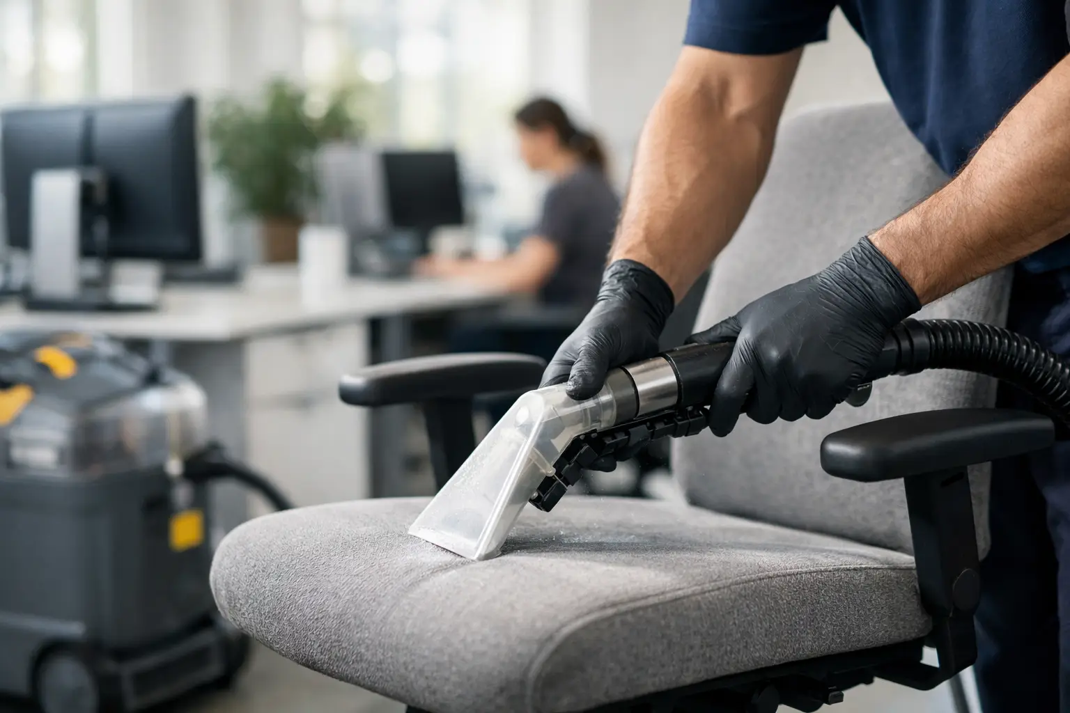 Commercial Upholstery Cleaning Benefits at Work