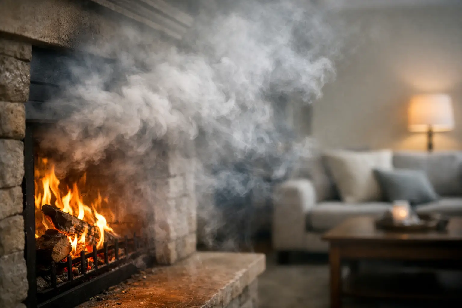 Fireplace Smoke Entering Room Causes Explained