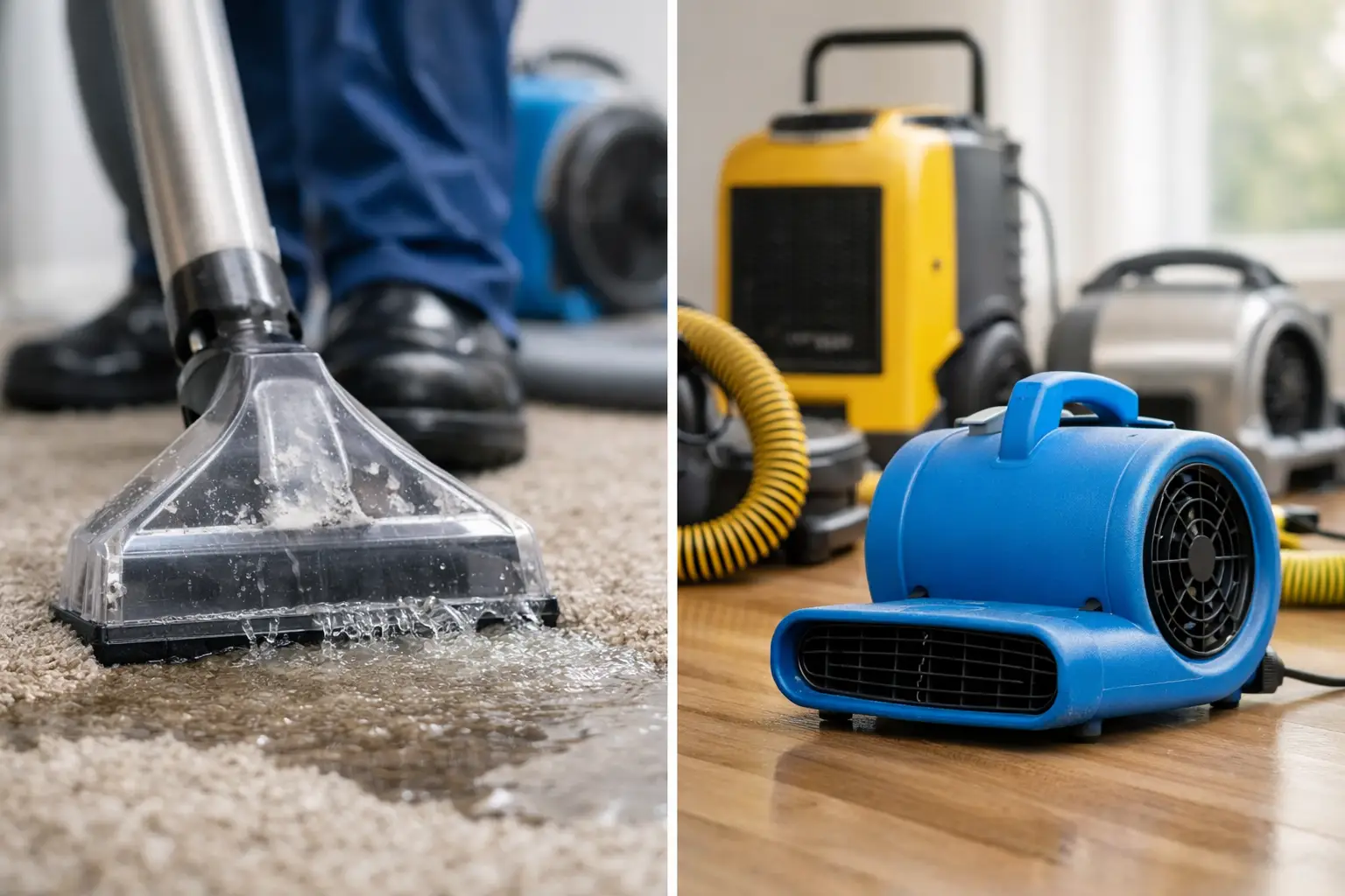 Water Extraction vs Drying Services Explained