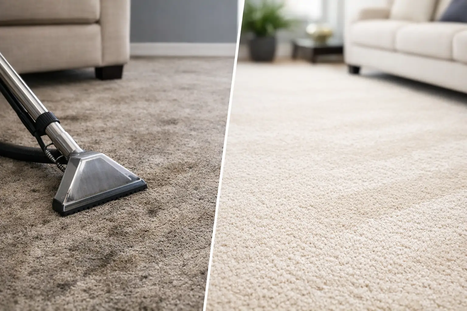 Before and After Carpet Cleaning Results