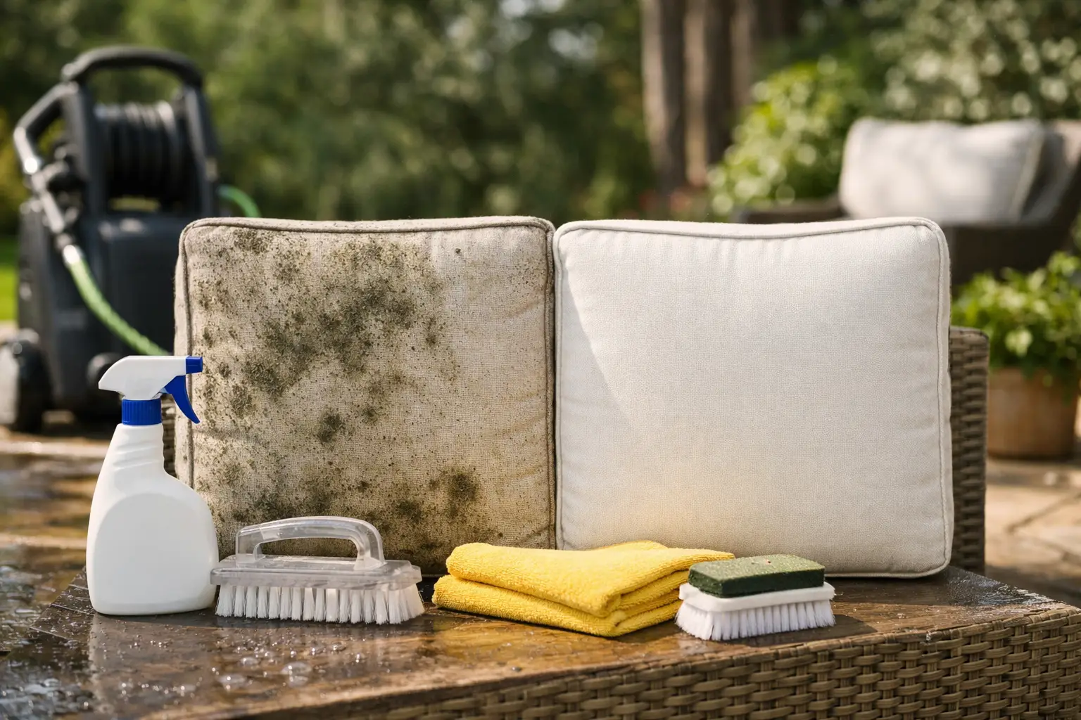 Outdoor Cushion Mold Cleaning That Lasts