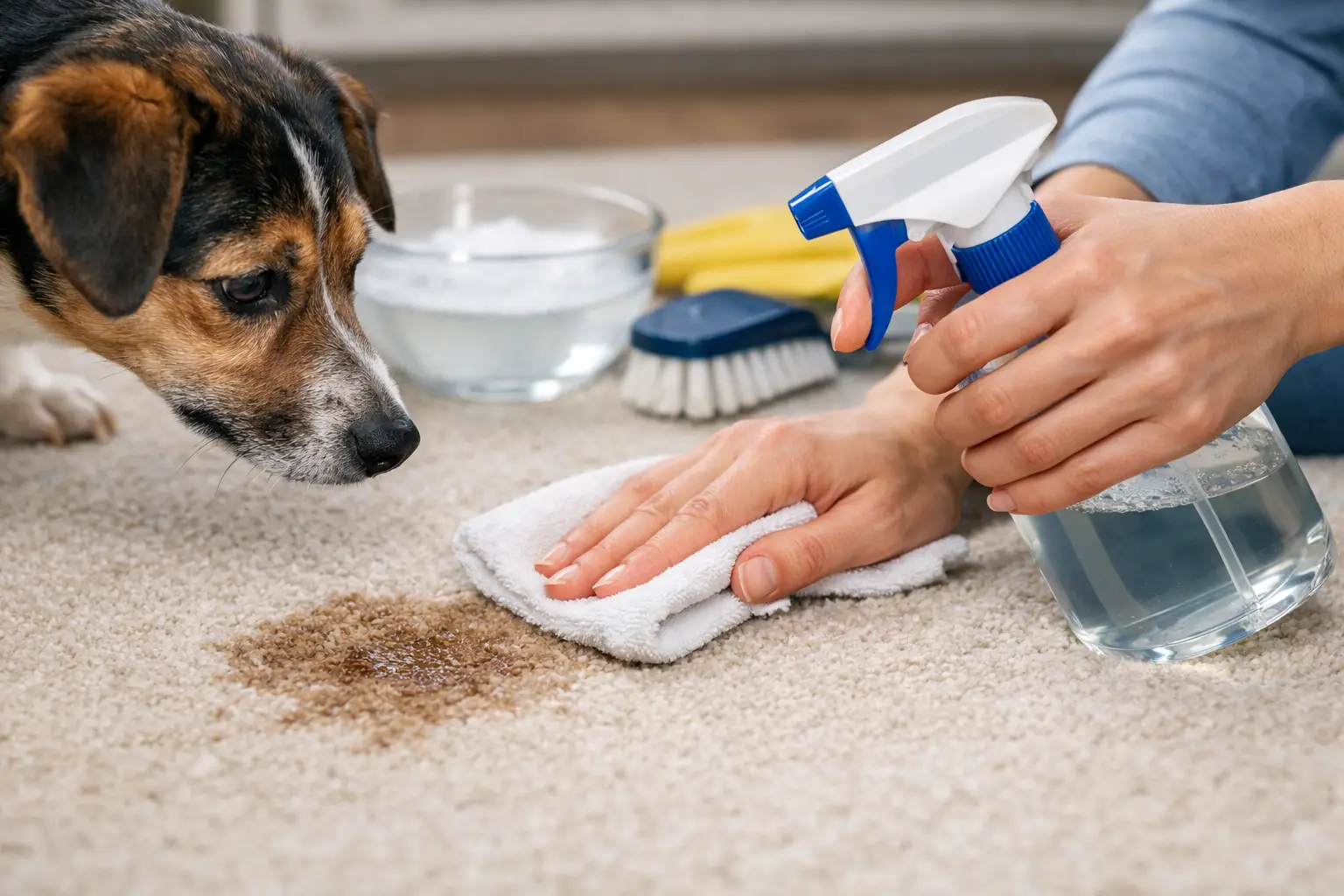 How to Remove Pet Stains Without Setting Them