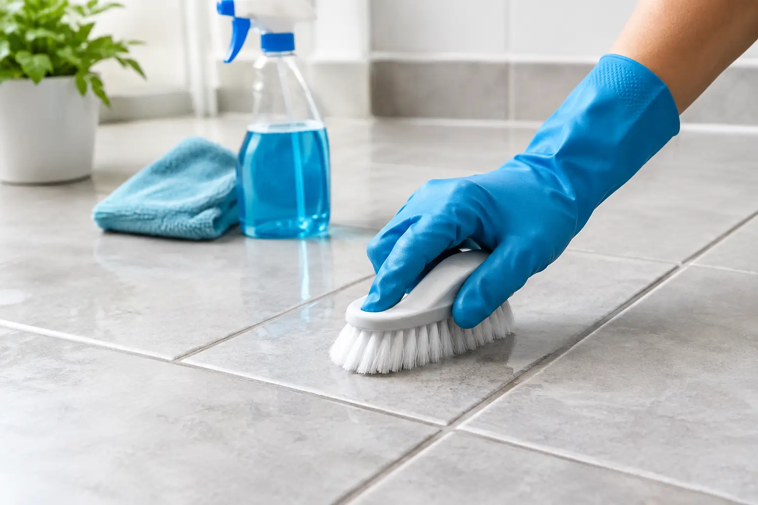 How to Clean Tile Grout Without Damaging It